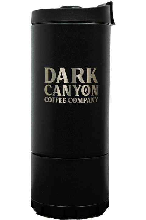 overlander french press black vertical logo