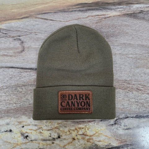 30 Year Anniversary Authentic Leather Patch Beanie