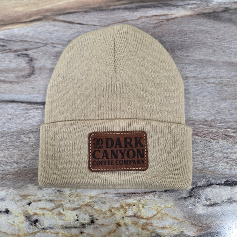 30 Year Anniversary Authentic Leather Patch Beanie