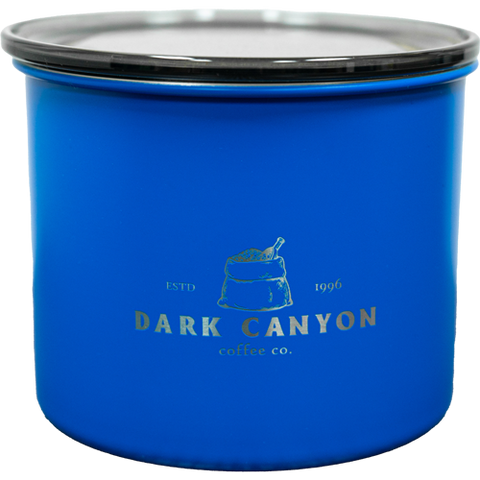 half pound matte blue old dark canyon logo airscape