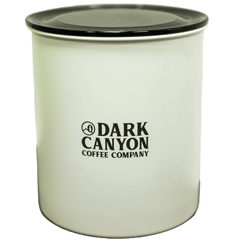 white two pound dark canyon airscape coffee container
