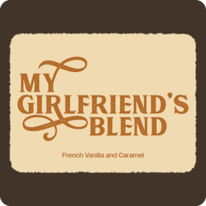 my girlfriends blend logo flavor coffee