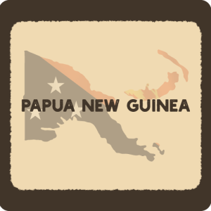 papua new guinea coffee thumbnail country map with flag